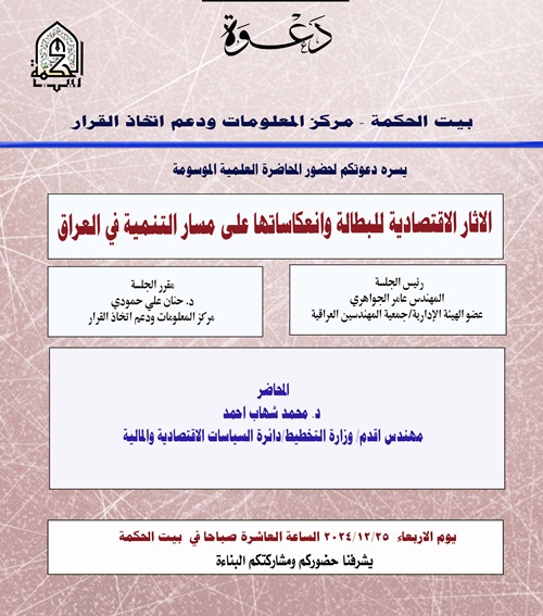 The economic effects of unemployment and its repercussions on the development path in Iraq